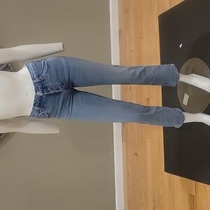 Denim Forum The Arlo Lo-Rise Straight Button Fly Ankle Jean